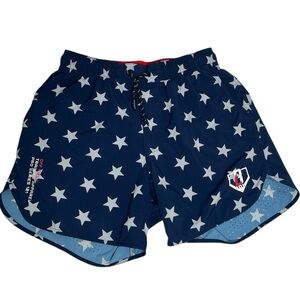 Baseball Lifestyle 101 Pro Series Shorts Navy Blue Stars Adult Small